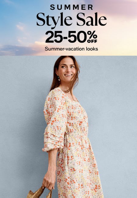 Summer Style Sale 20-50% off