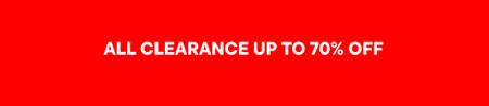 All Clearance Up to 70% off