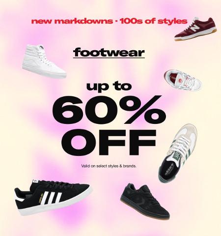 Footwear Up to 60% off