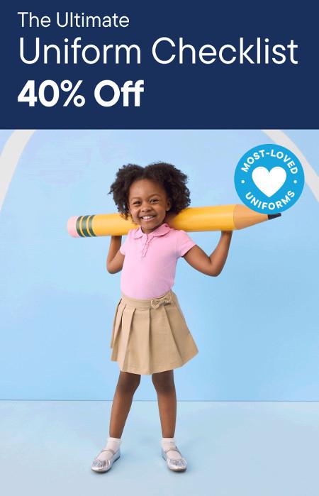 40% off Uniforms