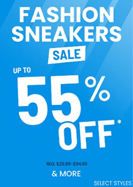 Fashion Sneakers Sale Up to 55% Off