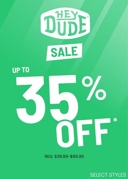 Hey Dude Sale Up to 35% Off