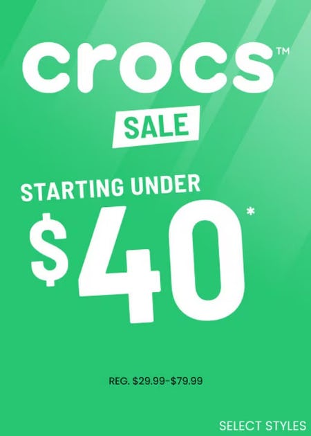 Crocs Sale Starting Under $40