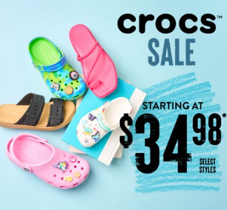 Crocs Sale Starting at $34.98