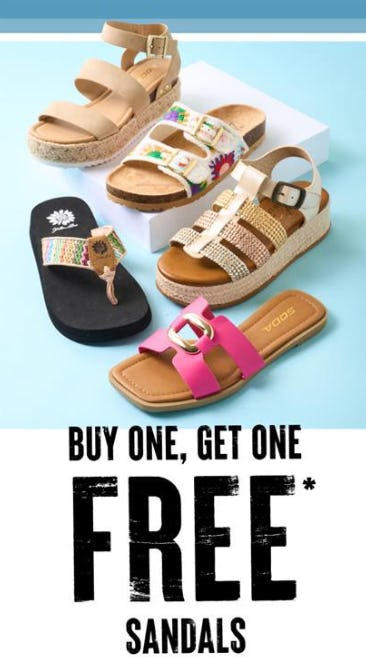 Buy One, Get One Free Sandals
