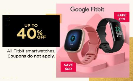 Up to 40% Off All Fitbit Smartwatches