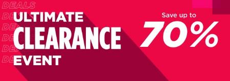 Ultimate Clearance Event Save Up to 70%