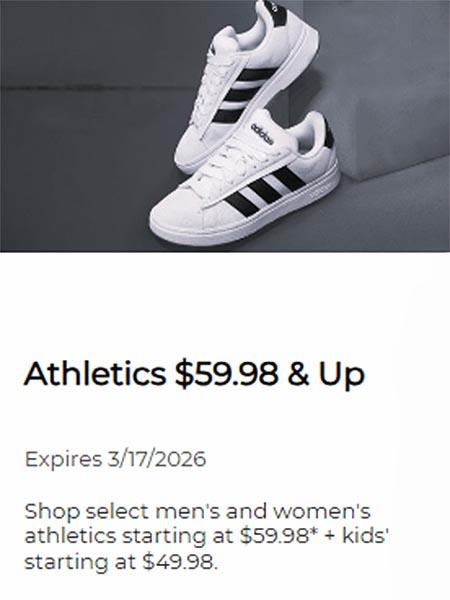 Athletics $59.98 & Up