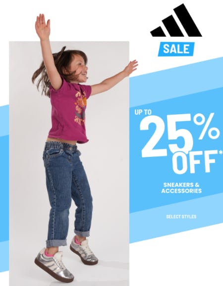 Up to 25% Off Sneakers & Accessories