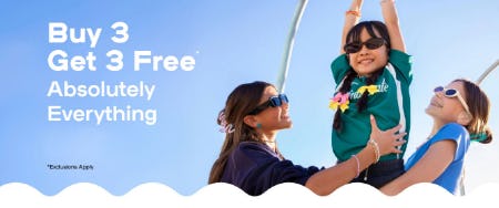 Buy 3, Get 3 Free Absolutely Everything