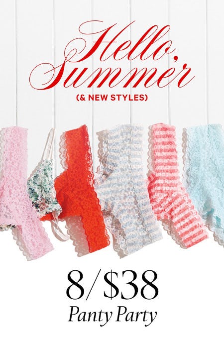 8 for $38 Panty Party