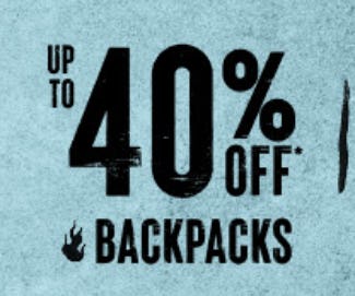 Up to 40% Off Backpacks