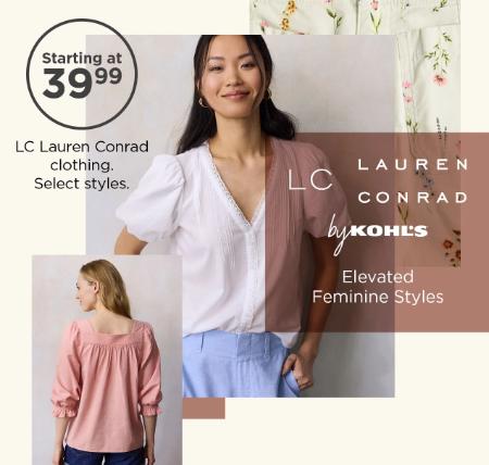 Starting at $39.99 LC Lauren Conrad Clothing