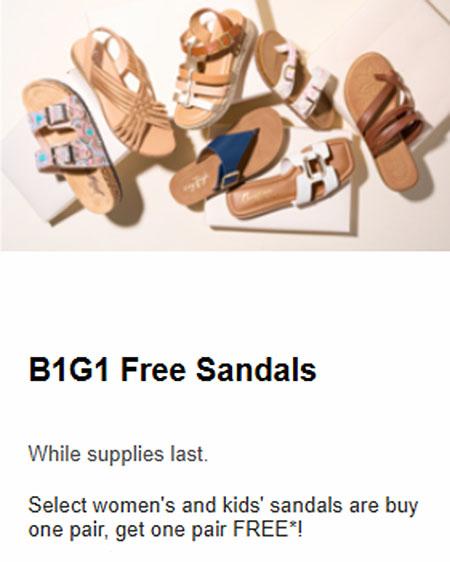 B1G1 Free Sandals