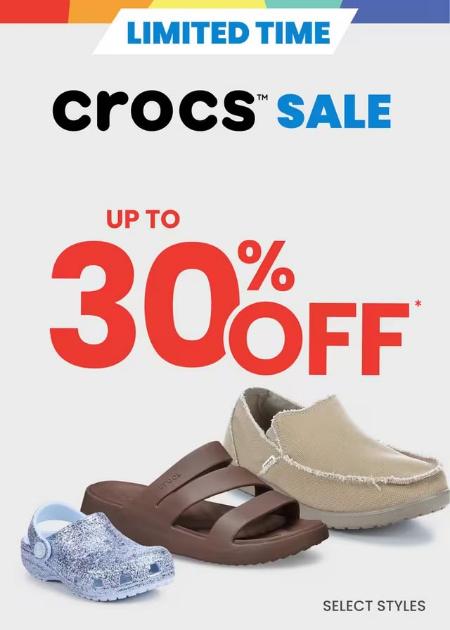 Crocs Sale Up to 30% Off