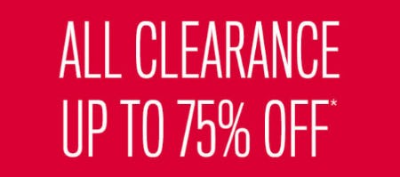 All Clearance Up to 75% Off