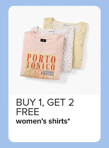 Buy 1, Get 2 Free Women's Shirts