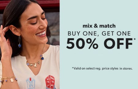 Buy One, Get One 50% off