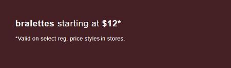 Bralettes Starting at $12