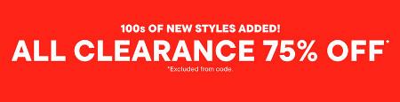 All Clearance 75% off
