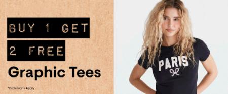 Graphic Tees: Buy 1, Get 2 Free