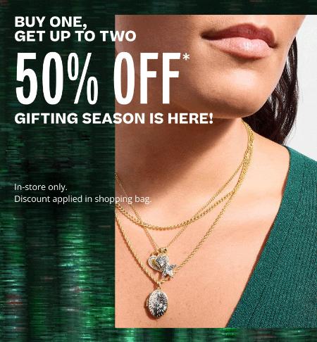 Buy One, Get Up To Two 50% Off