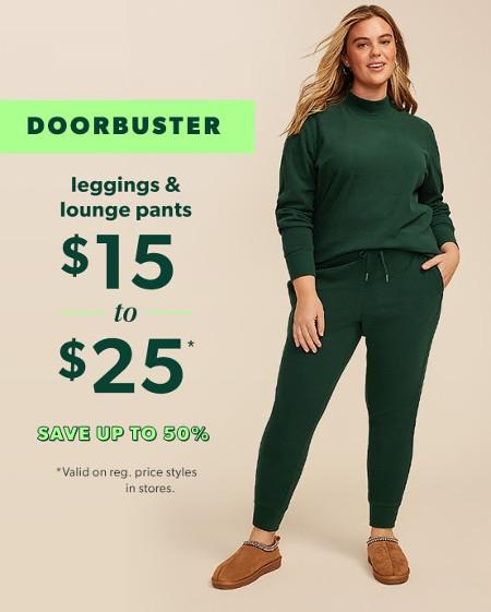 $15 to $25 Leggings and Lounge Pants
