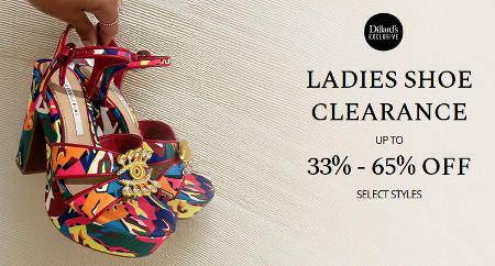 Ladies Shoe Clearance Up to 33%-65% off
