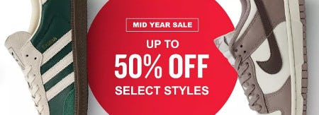 Mid Year Sale Up to 50% off Select Styles