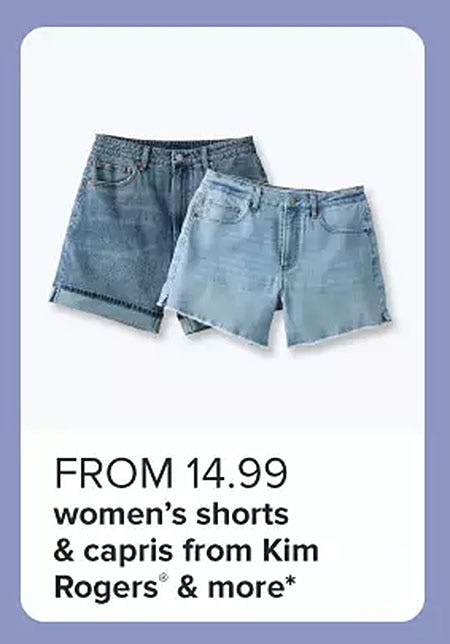 From $14.99 Women's Shorts & Capris From Kim Rogers & More