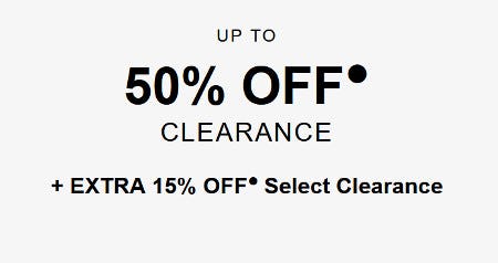 Up to 50% off Clearance