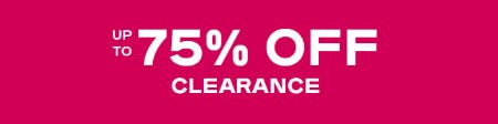 Up to 75% Off Clearance