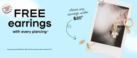 Free Earrings With Every Piercing