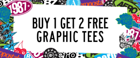 Buy 1, Get 2 Free Graphic Tees