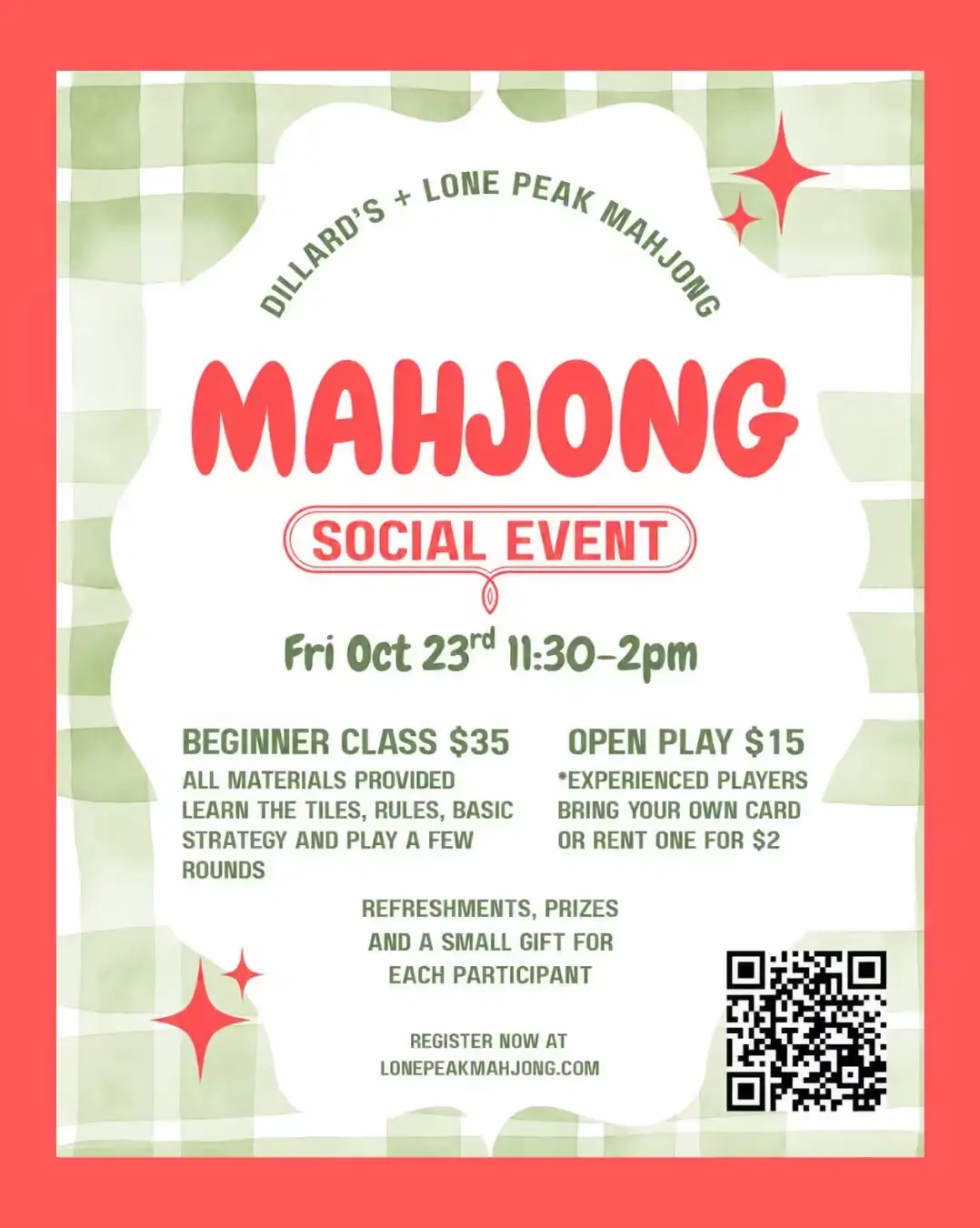 Mahjong Social Event