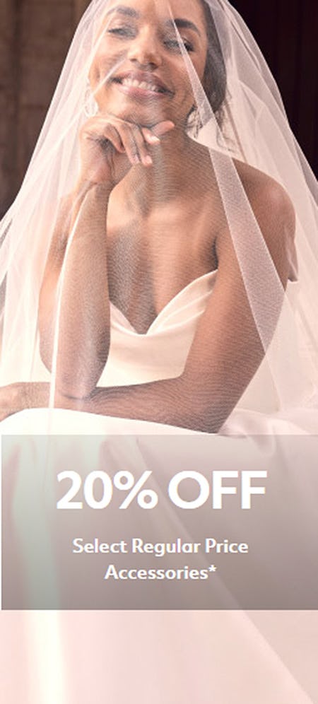 20% Off Select Regular Price Accessories