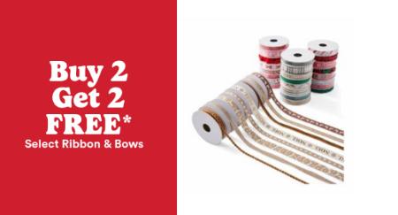 Buy 2, Get 2 Free Select Ribbon & Bows