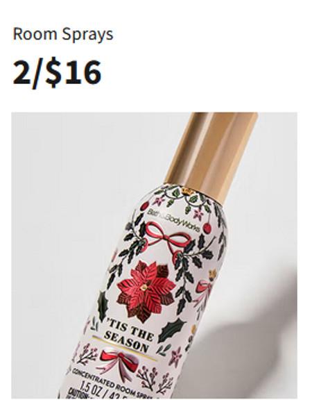 Room Sprays 2 for $16