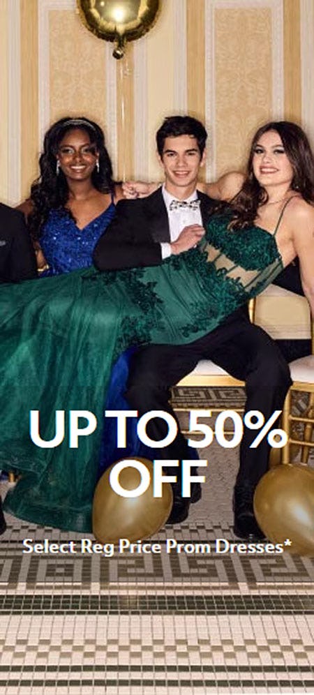 Up to 50% Off Select Reg Price Prom Dresses