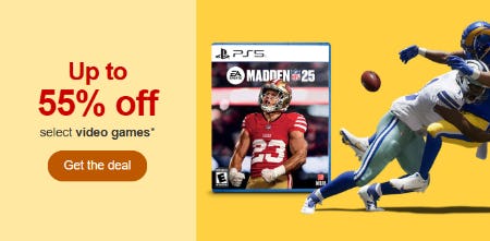 Up to 55% Off on Select Video Games