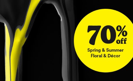 70% Off Spring & Summer Floral & Décor