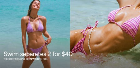 Swim Separates 2 For $40