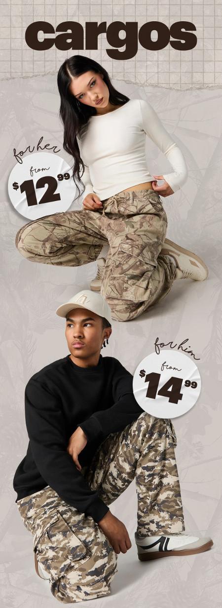 Cargos From $12.99