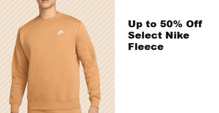 Up to 50% Off Select Nike Fleece