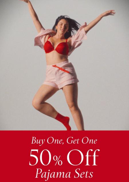 Buy One, Get One 50% off Pajama Sets