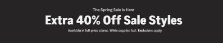 Extra 40% Off Sale Styles