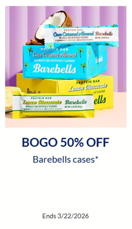 BOGO 50% Off Barebells Cases