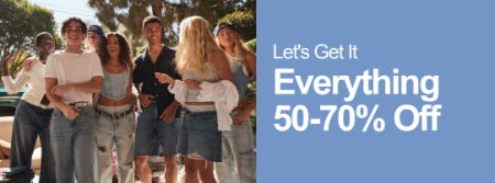 50-70% Off Everything