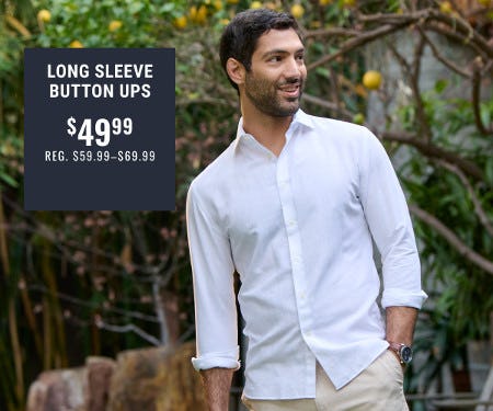 Long Sleeve Button Ups $49.99
