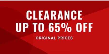 Clearance Up to 65% off Original Prices
